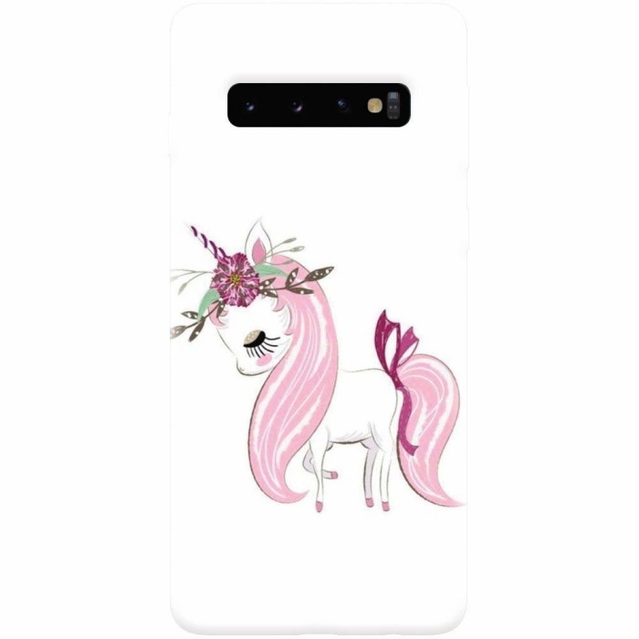 Husa silicon personalizata pentru Samsung Galaxy S10, Unicorn