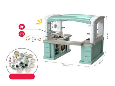 Bucatarie mare pentru copii 01480/21 Turquoise foto