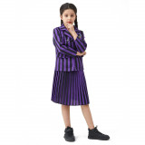 Cumpara ieftin Costum Wednesday uniforma Nevermore Academy pentru fete 7-9 ani 120-130 cm, Kidmania