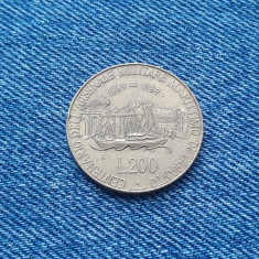 200 lire 1989 Italia foto