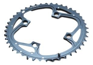 Foaie Angrenaj MTB V4 104, 44T, Aluminiu, Negru Ultimate FactoryBikes foto