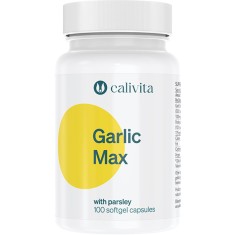 Garlic Max Capsule cu Usturoi supliment pentru Reducerea Colesterolului Garlic Caps (100 capsule Gel) - Calivita