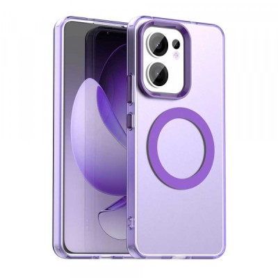 Husa MagSafe pentru Oppo Reno13 FS 5G / Reno13 F 4G / Reno13 F, Techsuit, CandyCase, Mov foto