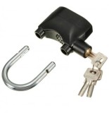 Lacat Antifurt Alarma 110dB Aliaj Aluminiu, Ideal Garaj, Poarta, Bicicleta, Moto - Rezistent, Solid, Intemperii + 3 Chei