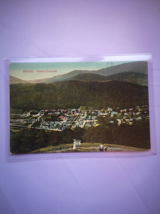 Carte postala Sinaia, Vedere generala, dupa 1918, circulata