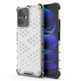 Husa antisoc compatibila xiaomi redmi note 12, honeycomb airbag, gri