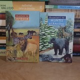LOT DOUA CARTI : AVENTURI IN AFRICA + AVENTURI IN MUNTII STANCOSI ( CU ILUSTRATII ) , 2016/2019 *