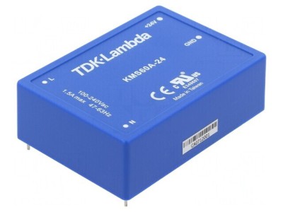 Convertor AC/DC 60W 24VDC KMS60A-24 foto