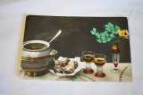 CP felicitare La multi ani! 1938 prajituri si lichior, Necirculata, Printata