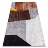 MIRO 52100.801 covor lavabil Geometric anti-alunecare - gri, 160x220 cm
