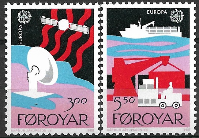 B0669 - Faroe 1988 - Europa 2v. neuzat,perfecta stare