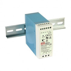 Accesoriu supraveghere Mean Well MDR-60-24 Sursa de alimentare 24V DC, 2.5A, 60W, sina DIN foto