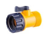 Conector reglabil cu ventil pentru irigare Strend Pro Garden, G3/4