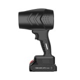 Suflanta aer portabila, Flippy, pentru Auto, PC, Gratar si Indepartare Frunze si Praf, 1500 mAh, 2 Baterii de Li si Incarcator, Negru