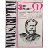 Manuscriptum - Manuscriptum, nr. 3/1989 (76) anul XX (Editia: 1989)