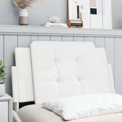 Perna pentru tablie pat, alb, 90 cm, piele artificiala GartenMobel Dekor foto