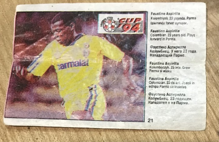 COLOB Actibild Fodbal 1994 Nr. 21