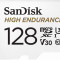 Card de memorie Sandisk High Endurance 128GB Micro SDXC Clasa 10 UHS-I U3 + Adaptor SD