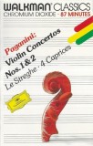 Niccol&ograve; Paganini, Salvatore Accardo, Charles Dutoit, London Philharmonic Orchestra - Violin Concertos Nos. 1 &amp; 2, Le Streghe, 4 Caprices, Caseta audio