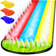 Tobogan cu pulverizare apa, 3 benzi alunecare, sarcina maxima 150 kg, 3 saltele gonflabile, 475 x 202 cm