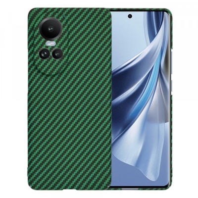 Husa pentru Oppo Reno10 / Reno10 Pro, Techsuit, Carbonite FiberShell, Verde foto