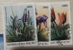 (A) Timbre straine serii tematica Flora Azerbaijan