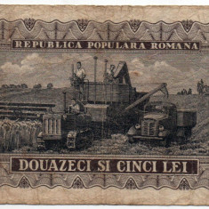 Bancnotă 25 lei - Republica Populară Română, 1952