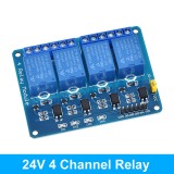 Modul releu 4 canale Arduino 24V, optocuplor, TTL Logic, relay, relee (r.6873A)