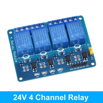 Modul releu 4 canale Arduino 24V, optocuplor, TTL Logic, relay, relee (r.6873A) foto