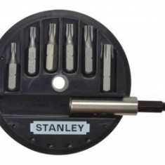 Stanley 1-68-739 Set 7 piese1/4" - Torx: T10, T15, T20, T25, T30, T40 + adaptor magnetic - 3253561687396