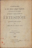 C1395 A kar&aacute;nsebesi m kir &aacute;llami polg&aacute;ri fi&uacute;iskola ... az 1895-96-diki iskolai &eacute;vről, szerkesztette Donszky Luk&aacute;cs, Caransebeș