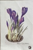 Lucrare 3 Mircia Dumitrescu, 30 x 20 cm, serigrafie pe p&acirc;nză semnată olograf de artist produs Muzeul Literaturii Romane Bucuresti serie limitată