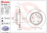 BREMBO 09.B338.11 PRIME LINE - UV Coated Disc frana