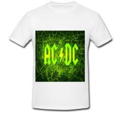 Tricou &amp;quot; AC DC green &amp;quot; foto