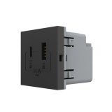 Cumpara ieftin Priza USB-A + USB-C Livolo 36W, negru, modul din seria noua