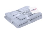 Cumpara ieftin Set prosoape bumbac , 600gsm, de fata 50x90 cm + de corp 70x140 + de maini 30x50 cm, gri