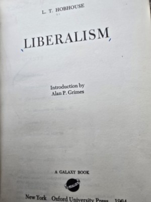 Liberalism - L.T. Hobhouse foto