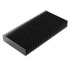 Radiator extrudat, aluminiu, 100mm x 200mm, neagra, FISCHER ELEKTRONIK, SK42/100/SA, T137107 foto
