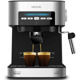 Espressor Power Espresso 20 Matic Cecotec, 850 W, 1.5 l, tava inox, control digital, 20 bar