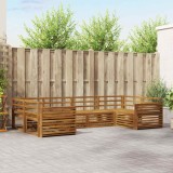 vidaXL Seturi de canapele 6 pcs natural Lemn Solid de Acacia 3374024