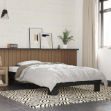 Cadru de pat, negru, 90x190 cm, lemn prelucrat si metal GartenMobel Dekor, vidaXL