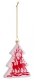 Set 12 ornamente brad Ren 7.3x1.5x9.2 cm