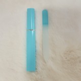 Cumpara ieftin Pila de unghii din sticla cu husa eleganta verde