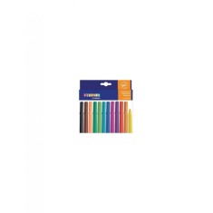 Set 12 Carioci colorate cu varful gros Playbox