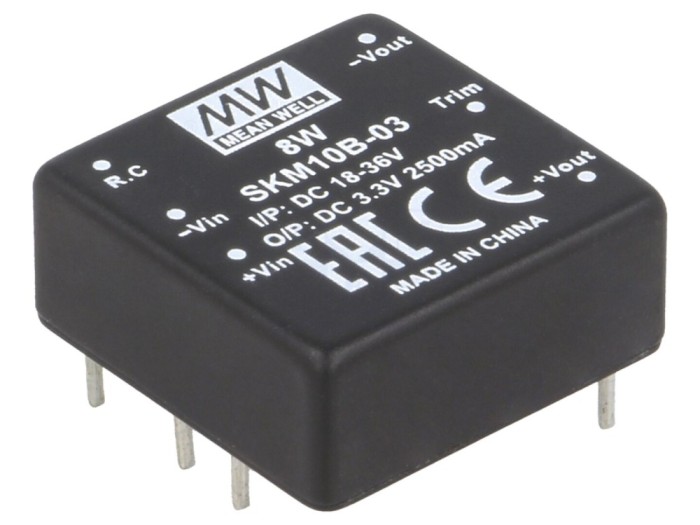 Convertor DC/DC 10W 3.3V 2.5A