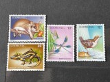 Seria Completă Luxemburg 1987 - Anul European al Mediului, Faună Protejată, 4v, MNH -A150