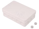 Cutie de conexiuni IP55 85x130x37mm Albă