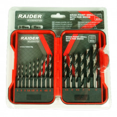 Set burghie pentru lemn ?3-10mm 15pcs Raider Power Tools 157791 foto