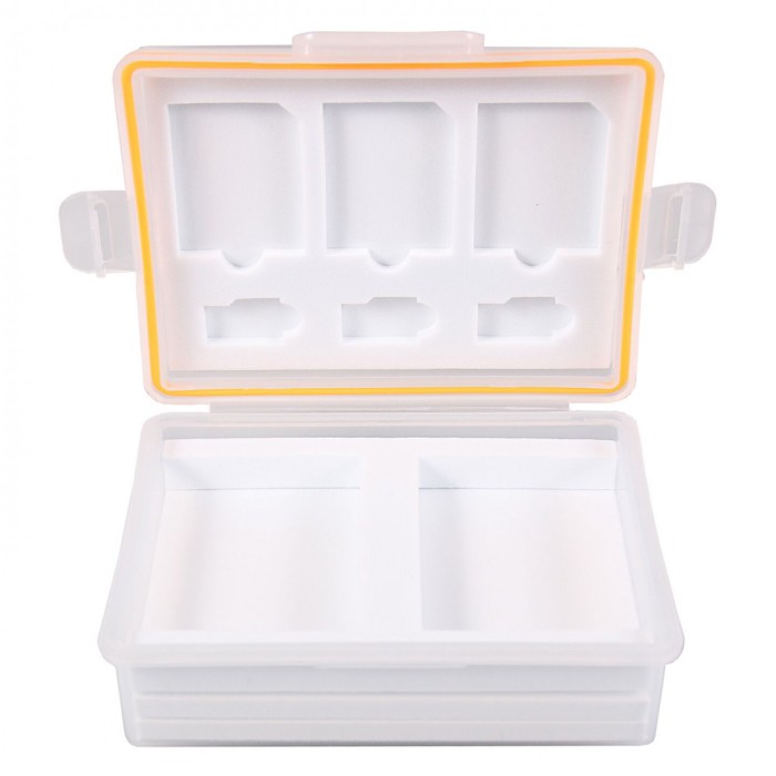 Hard case Patona pentru carduri SD micro SD si 2xAcumulatori LP-E8 NP-95 EN-EL14 Li109-1907