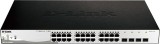 SWITCH PoE D-LINK Smart 24 porturi Gigabit (24 poE) + 4 porturi Combo SFP, IEEE 802.3af/at, carcasa metalica, rackabil, &quot;DGS-1210-28MP&quot;(timbru verde 2